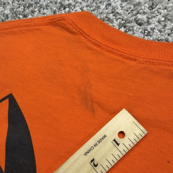 Princeton Tigers Rowing Crew Tee Shirt Mens Size Small Orange - Picture 7 of 7